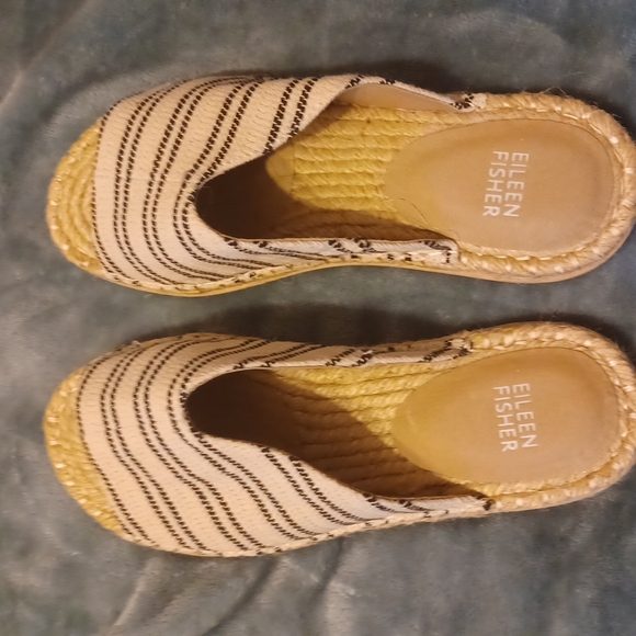 Eileen Fisher espadrille sandles size 6.5 - Picture 1 of 4